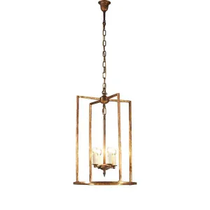 St Palais Ceiling Pendant Large Antique Brass by Florabelle Living, a Pendant Lighting for sale on Style Sourcebook