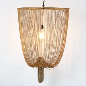 Manhattan Chain Pendant Large by Florabelle Living, a Pendant Lighting for sale on Style Sourcebook