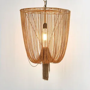 Manhattan Chain Pendant Small by Florabelle Living, a Pendant Lighting for sale on Style Sourcebook