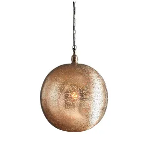 Orion Ball Ceiling Pendant Nickel by Florabelle Living, a Pendant Lighting for sale on Style Sourcebook