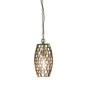 Dali Ceiling Pendant Small Antique Brass by Florabelle Living, a Pendant Lighting for sale on Style Sourcebook