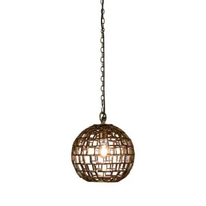 Mondrian Ceiling Pendant Small Antique Brass by Florabelle Living, a Pendant Lighting for sale on Style Sourcebook
