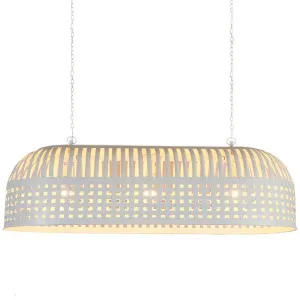 Esch Ceiling Pendant Extra Long White by Florabelle Living, a Pendant Lighting for sale on Style Sourcebook