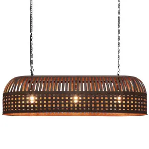 Esch Ceiling Pendant Extra Long Rust by Florabelle Living, a Pendant Lighting for sale on Style Sourcebook