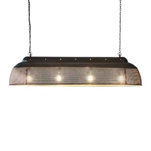 Riva Ceiling Pendant Extra Long Matt Black And Gold by Florabelle Living, a Pendant Lighting for sale on Style Sourcebook
