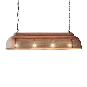 Riva Ceiling Pendant Extra Long Antique Copper by Florabelle Living, a Pendant Lighting for sale on Style Sourcebook