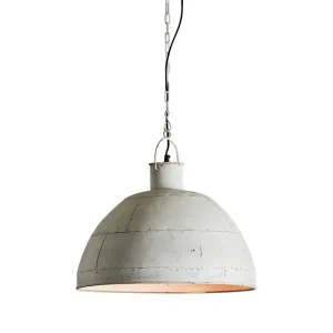 Granada Ceiling Pendant Medium Vintage White by Florabelle Living, a Pendant Lighting for sale on Style Sourcebook