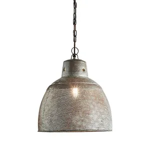 Riva Ceiling Pendant Small Zinc by Florabelle Living, a Pendant Lighting for sale on Style Sourcebook