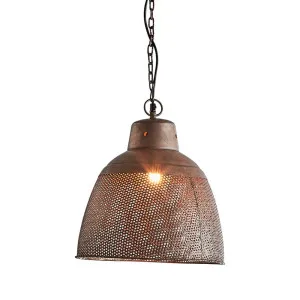 Riva Ceiling Pendant Small Antique Copper by Florabelle Living, a Pendant Lighting for sale on Style Sourcebook