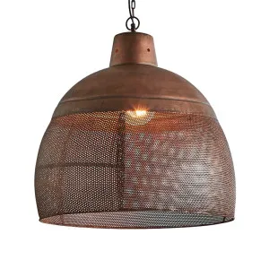 Riva Ceiling Pendant Large Antique Copper by Florabelle Living, a Pendant Lighting for sale on Style Sourcebook