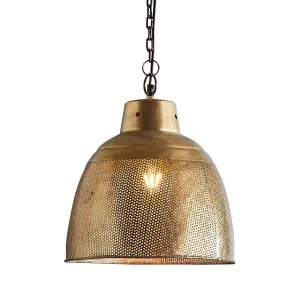 Riva Ceiling Pendant Small Antique Brass by Florabelle Living, a Pendant Lighting for sale on Style Sourcebook