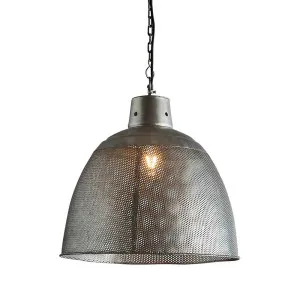 Riva Ceiling Pendant Medium Zinc by Florabelle Living, a Pendant Lighting for sale on Style Sourcebook