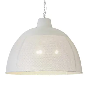 Riva Ceiling Pendant Extra Large Matt White by Florabelle Living, a Pendant Lighting for sale on Style Sourcebook