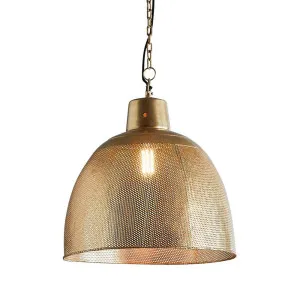 Riva Ceiling Pendant Medium Antique Brass by Florabelle Living, a Pendant Lighting for sale on Style Sourcebook