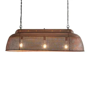 Riva Ceiling Pendant Long Antique Copper by Florabelle Living, a Pendant Lighting for sale on Style Sourcebook