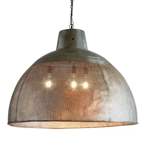 Riva Ceiling Pendant Extra Large Zinc by Florabelle Living, a Pendant Lighting for sale on Style Sourcebook