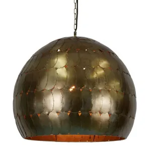 Pangolin Ceiling Pendant Large Pewter by Florabelle Living, a Pendant Lighting for sale on Style Sourcebook