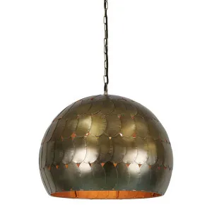Pangolin Ceiling Pendant Small Pewter by Florabelle Living, a Pendant Lighting for sale on Style Sourcebook