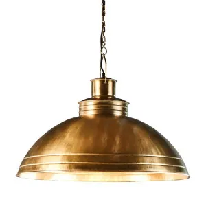 Sheldon Ceiling Pendant Antique Brass by Florabelle Living, a Pendant Lighting for sale on Style Sourcebook