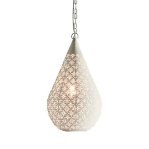 Europa Ceiling Pendant Medium White by Florabelle Living, a Pendant Lighting for sale on Style Sourcebook