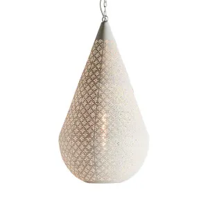 Europa Ceiling Pendant Large White by Florabelle Living, a Pendant Lighting for sale on Style Sourcebook