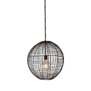 Cray Ball Ceiling Pendant Medium Antique Copper by Florabelle Living, a Pendant Lighting for sale on Style Sourcebook