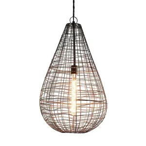 Cray Pot Ceiling Pendant Large Antique Copper by Florabelle Living, a Pendant Lighting for sale on Style Sourcebook