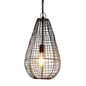 Cray Pot Ceiling Pendant Small Antique Copper by Florabelle Living, a Pendant Lighting for sale on Style Sourcebook