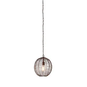 Cray Ball Ceiling Pendant Small Antique Copper by Florabelle Living, a Pendant Lighting for sale on Style Sourcebook