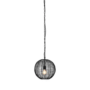 Cray Ball Ceiling Pendant Small Black by Florabelle Living, a Pendant Lighting for sale on Style Sourcebook