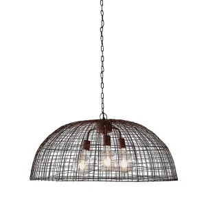 Cray Dome Ceiling Pendant Antique Copper by Florabelle Living, a Pendant Lighting for sale on Style Sourcebook