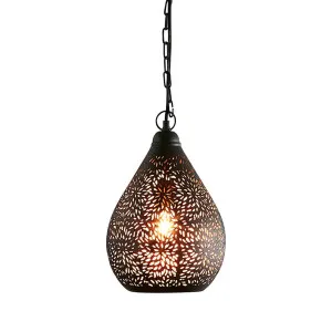 Aquarius Ceiling Pendant Small Black by Florabelle Living, a Pendant Lighting for sale on Style Sourcebook
