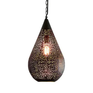 Aquarius Ceiling Pendant Medium Black by Florabelle Living, a Pendant Lighting for sale on Style Sourcebook
