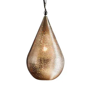 Aquarius Ceiling Pendant Medium Nickel by Florabelle Living, a Pendant Lighting for sale on Style Sourcebook