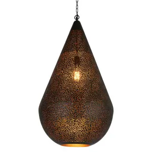Aquarius Ceiling Pendant Large Black by Florabelle Living, a Pendant Lighting for sale on Style Sourcebook