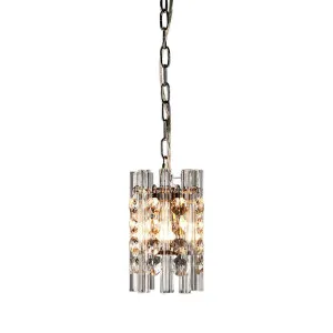 Monza Chandelier Nickel by Florabelle Living, a Pendant Lighting for sale on Style Sourcebook