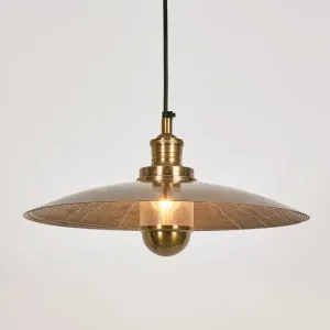 Henry Ceiling Pendant Antique Brass by Florabelle Living, a Pendant Lighting for sale on Style Sourcebook