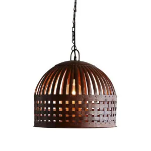 Esch Ceiling Pendant Small Rust by Florabelle Living, a Pendant Lighting for sale on Style Sourcebook