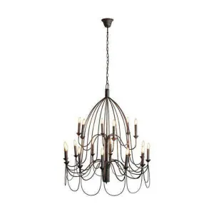 Large Arm Taupe Chandelier by Florabelle Living, a Pendant Lighting for sale on Style Sourcebook