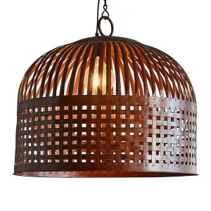 Esch Ceiling Pendant Medium Rust by Florabelle Living, a Pendant Lighting for sale on Style Sourcebook