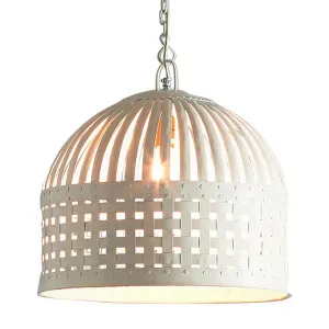 Esch Ceiling Pendant Medium White by Florabelle Living, a Pendant Lighting for sale on Style Sourcebook