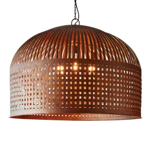 Esch Ceiling Pendant Extra Large Rust by Florabelle Living, a Pendant Lighting for sale on Style Sourcebook