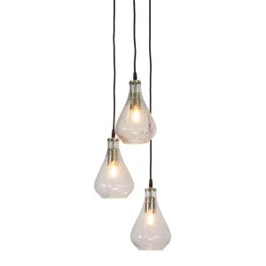 Lustre Teardrop Cluster Ceiling Pendant Clear by Florabelle Living, a Pendant Lighting for sale on Style Sourcebook