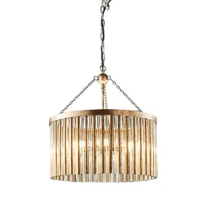 Midtown Chandelier Antique Silver by Florabelle Living, a Pendant Lighting for sale on Style Sourcebook