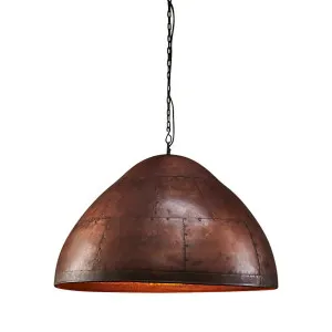 P51 Ceiling Pendant Medium Antique Copper by Florabelle Living, a Pendant Lighting for sale on Style Sourcebook