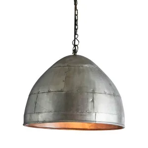 P51 Ceiling Pendant Medium Zinc by Florabelle Living, a Pendant Lighting for sale on Style Sourcebook