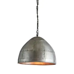 P51 Ceiling Pendant Small Zinc by Florabelle Living, a Pendant Lighting for sale on Style Sourcebook