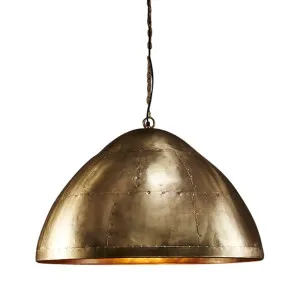 P51 Ceiling Pendant Large Antique Brass by Florabelle Living, a Pendant Lighting for sale on Style Sourcebook