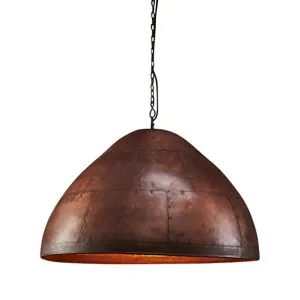 P51 Ceiling Pendant Large Antique Copper by Florabelle Living, a Pendant Lighting for sale on Style Sourcebook