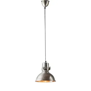 Augusta Ceiling Pendant Medium Silver by Florabelle Living, a Pendant Lighting for sale on Style Sourcebook